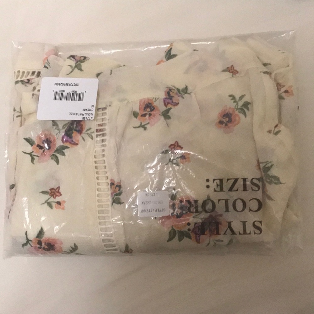 Jealous tomato floral open back top - Picture 4 of 6